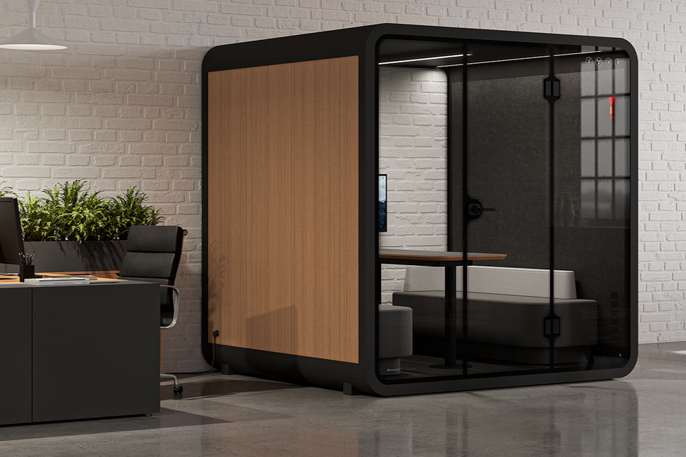 6-person meeting booths by Soundbox Store – soundproof meeting booth for office meetings and noise reduction