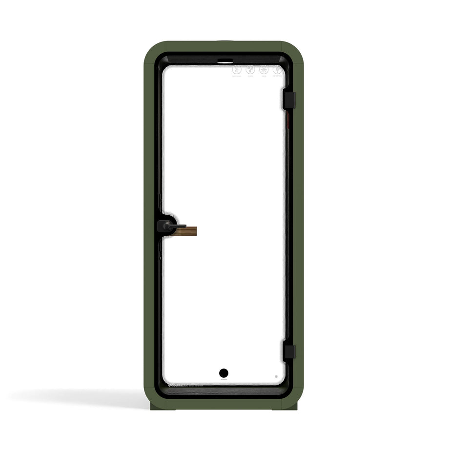 Oficina Pod Quell Acústico Green / No Furniture / Dark Grey