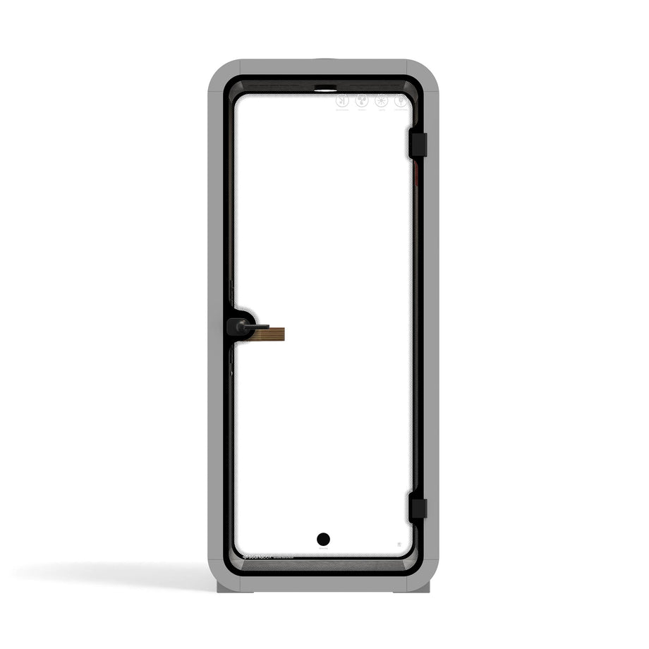 Oficina Pod Quell Acústico Light Grey / No Furniture / Dark Grey
