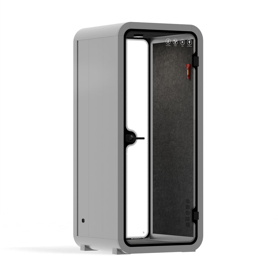 Oficina Pod Quell Acústico Light Grey / No Furniture / Dark Grey