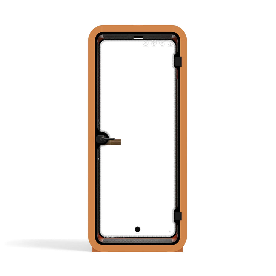 Oficina Pod Quell Acústico Orange / No Furniture / Dark Grey