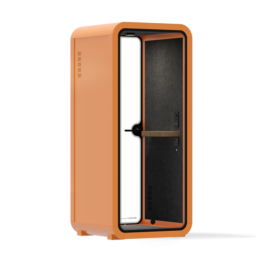 Oficina Pod Quell Acústico Orange / No Furniture / Dark Grey
