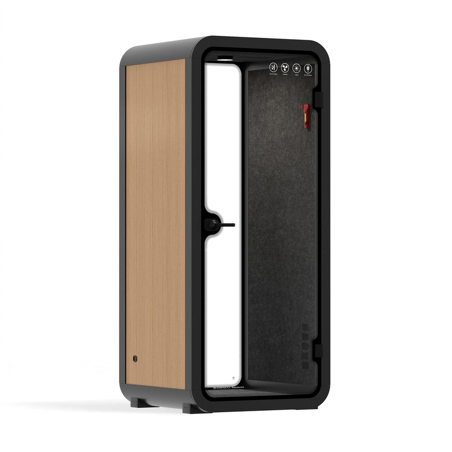 Oficina Pod Quell Acústico Wooden / No Furniture / Dark Grey