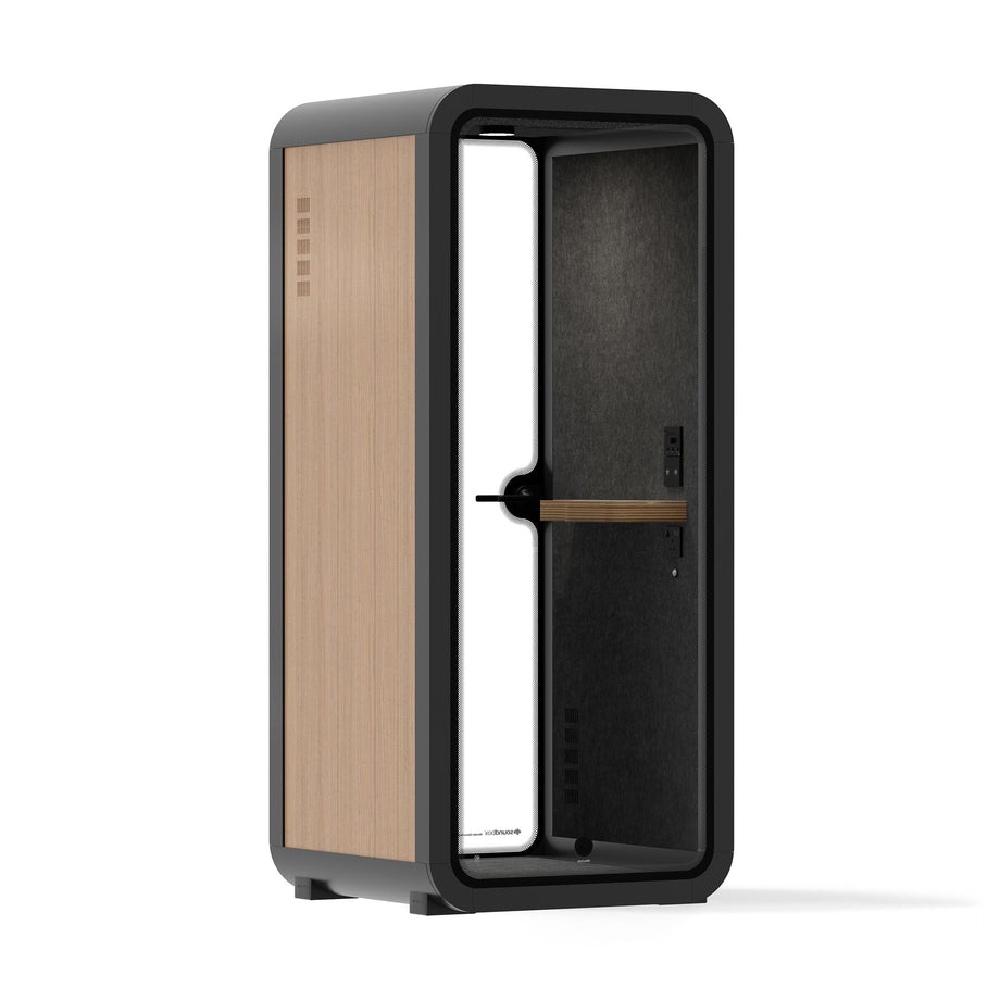 Oficina Pod Quell Acústico Wooden / No Furniture / Dark Grey