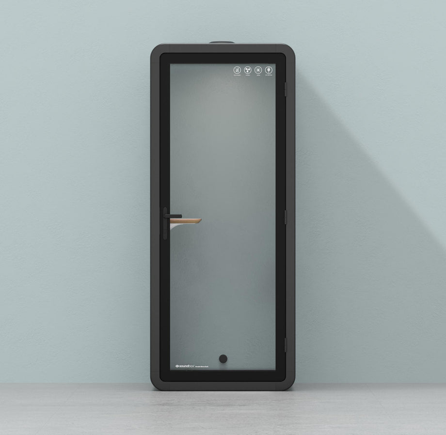 Office Pod Quell+ AcousticCharcoal / No Furniture / Dark Grey