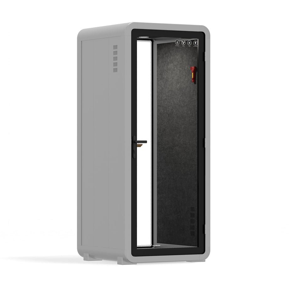 Office Pod Quell+ AcousticLight Grey / No Furniture / Dark Grey