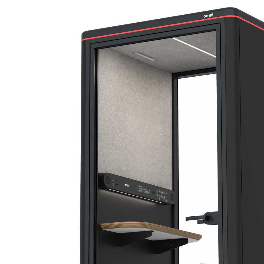 Omni OneStatic Device Shelf / RAL Black / #6d6c69