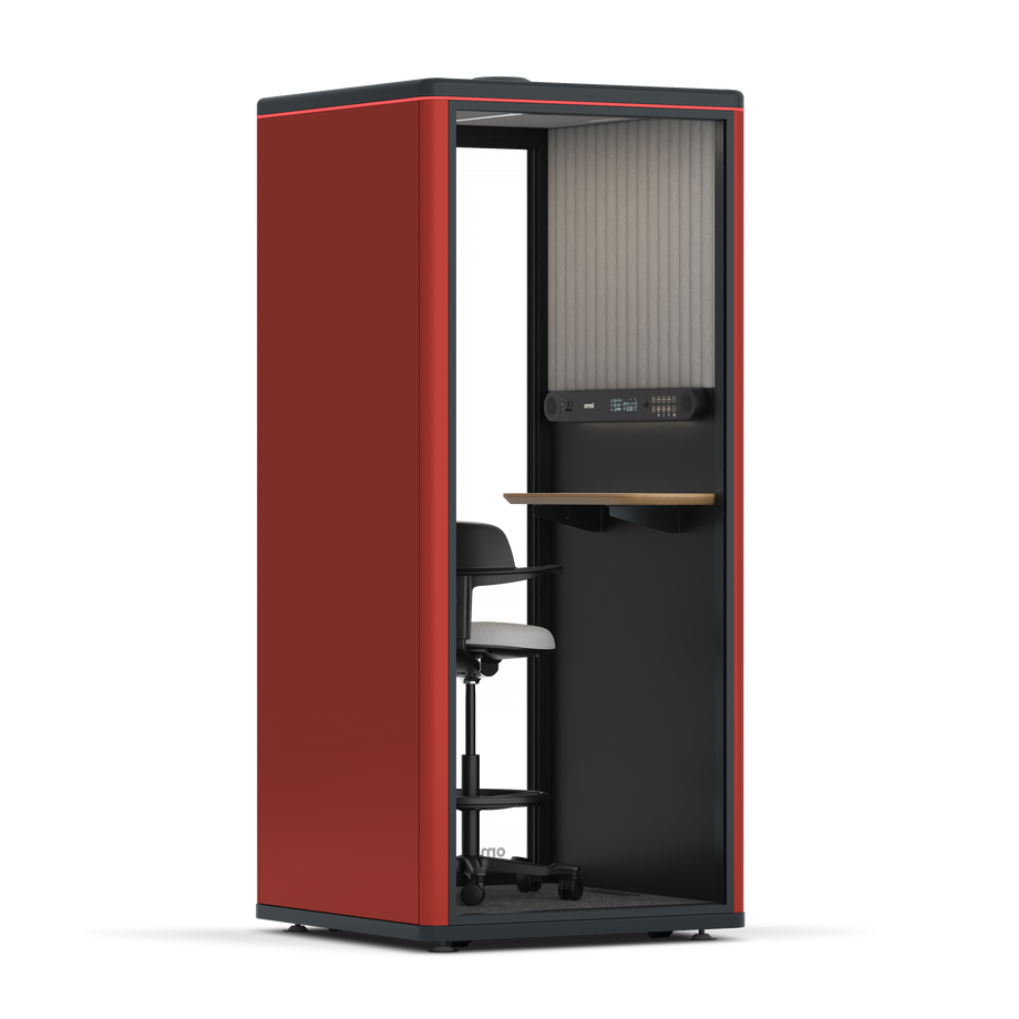 Omni OneStatic Device Shelf / RAL Tomato Red / #a49f98