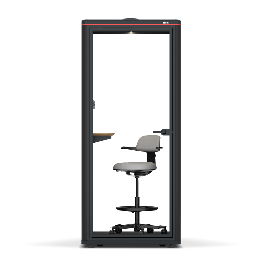 Omni OneAdjustable Device Shelf / RAL Black / #a18e7e