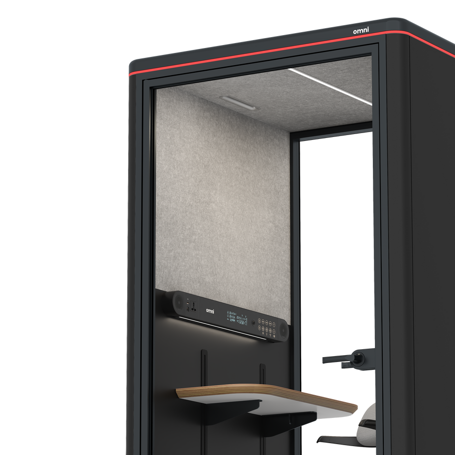 Omni One PlusAdjustable Device Shelf / RAL Black / #615f5d