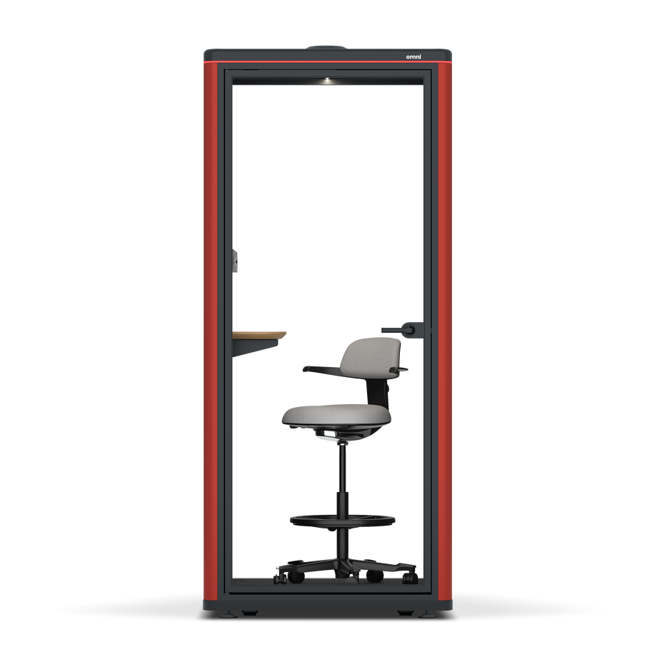 Omni OneAdjustable Device Shelf / RAL Tomato Red / #a49f98
