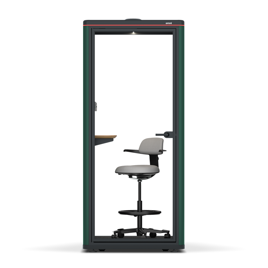 Omni OneAdjustable Device Shelf / RAL Moss Green / #615f5d