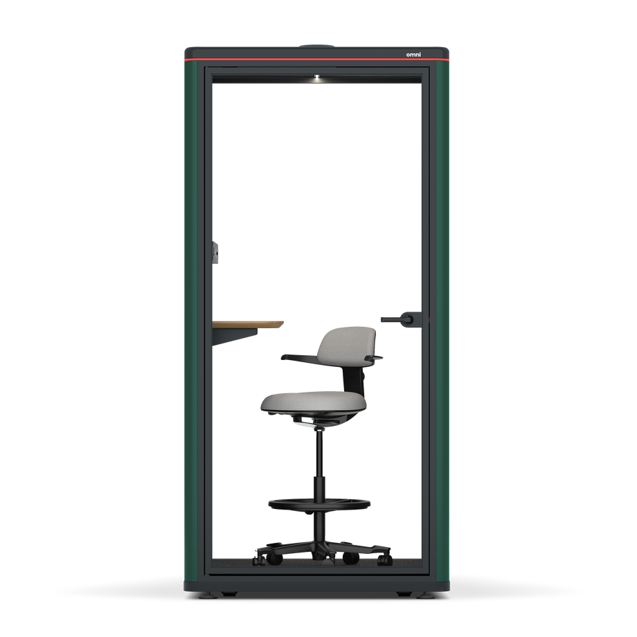 Omni One PlusAdjustable Device Shelf / RAL Moss Green / #615f5d