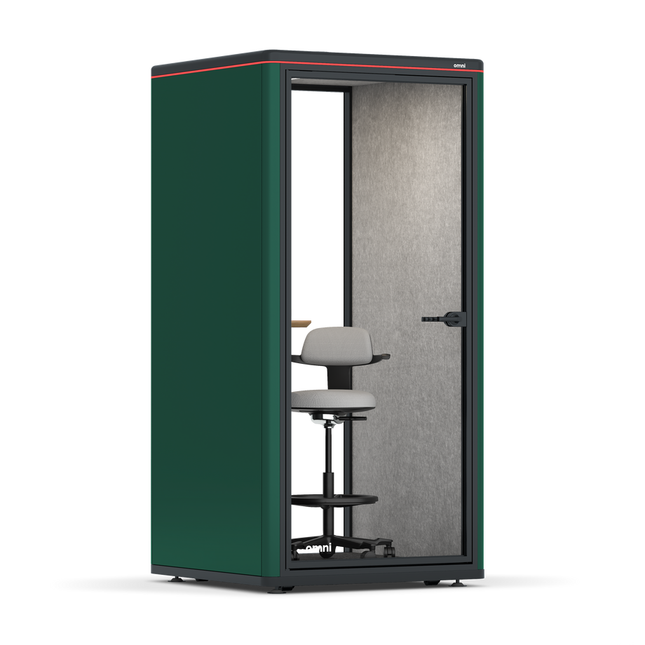 Omni One PlusAdjustable Device Shelf / RAL Moss Green / #615f5d