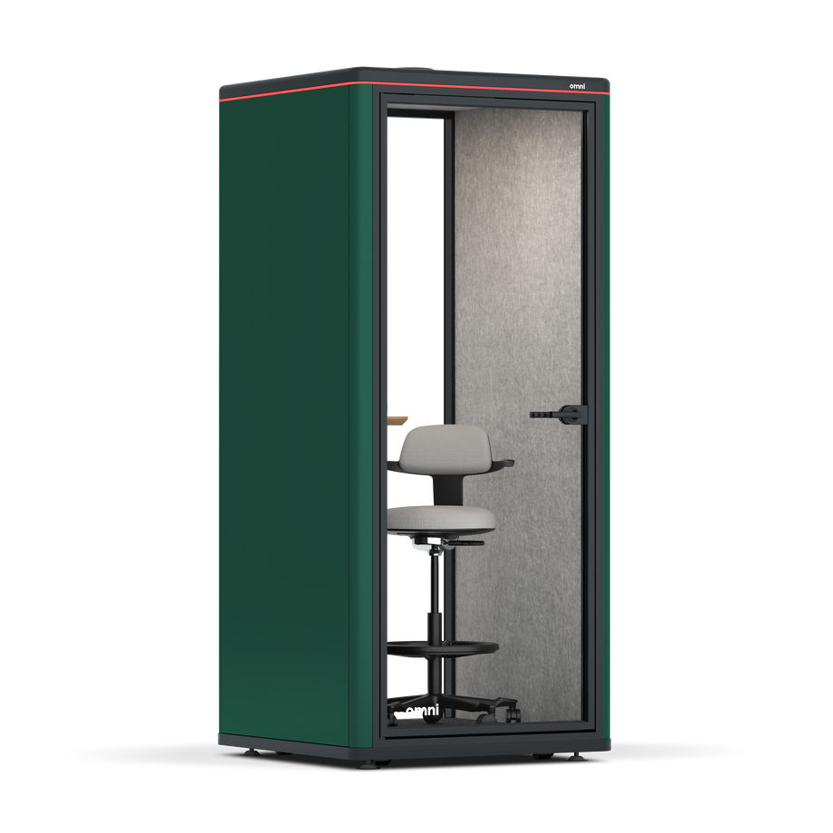 Omni OneAdjustable Device Shelf / RAL Moss Green / #6d6c69