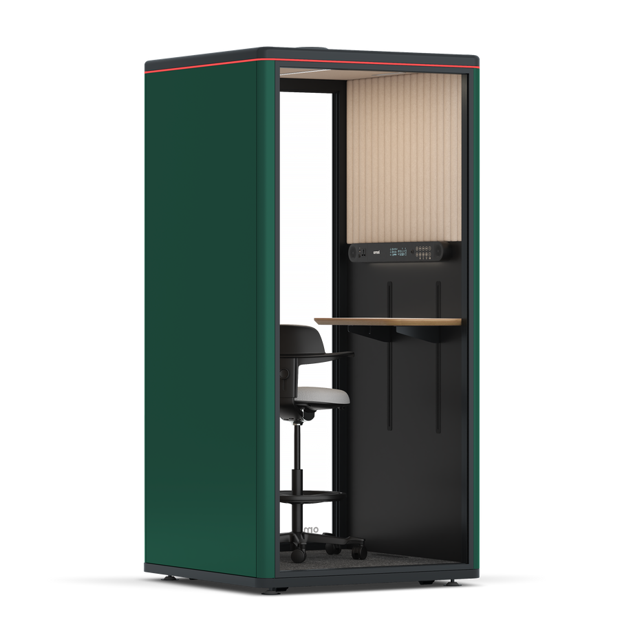 Omni One PlusAdjustable Device Shelf / RAL Moss Green / #a18e7e