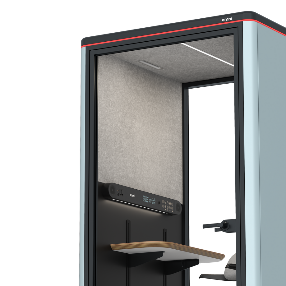 Omni One PlusAdjustable Device Shelf / RAL Grey Blue / #615f5d