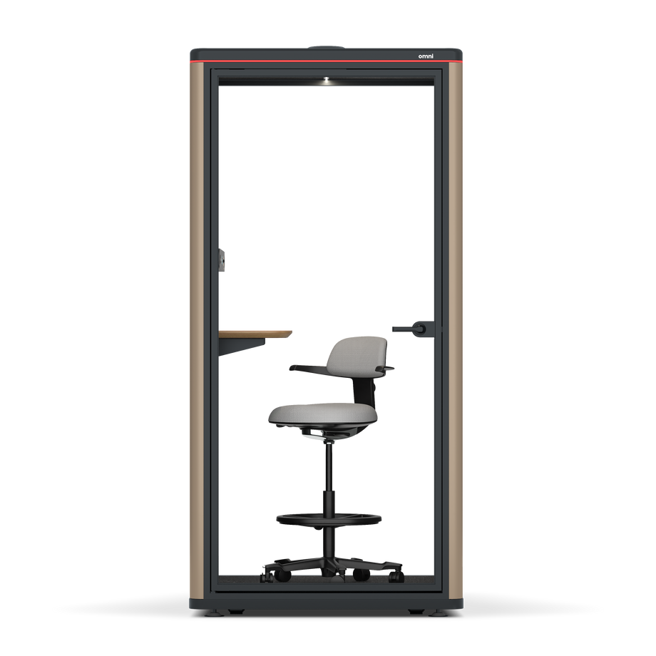Omni One PlusAdjustable Device Shelf / RAL Grey Beige / #a49f98