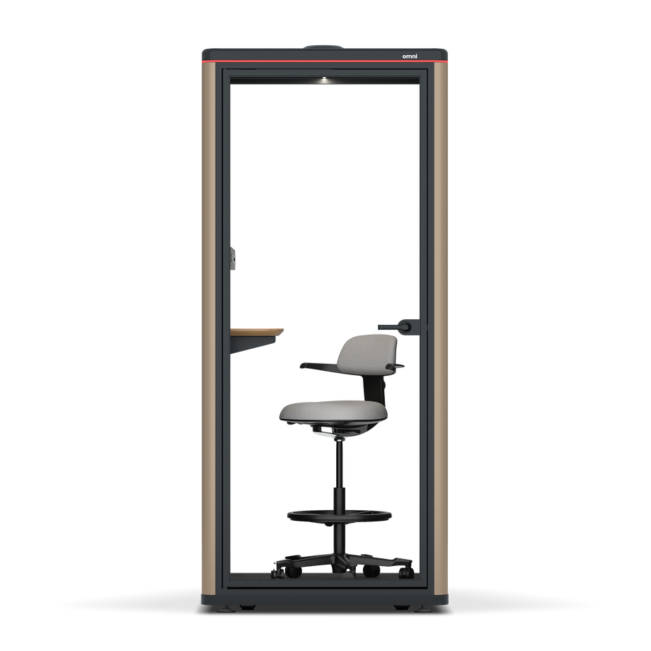 Omni OneAdjustable Device Shelf / RAL Grey Beige / #a49f98