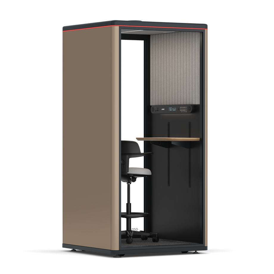 Omni One PlusAdjustable Device Shelf / RAL Grey Beige / #6d6c69
