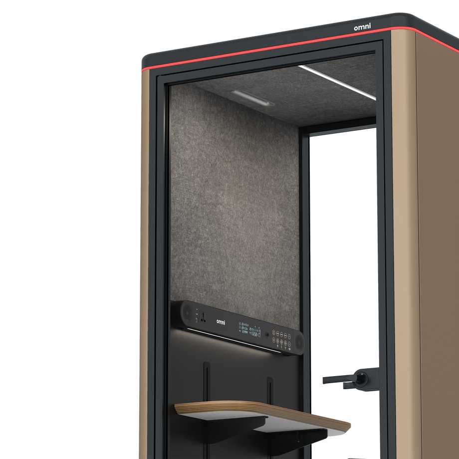 Omni OneAdjustable Device Shelf / RAL Grey Beige / #615f5d