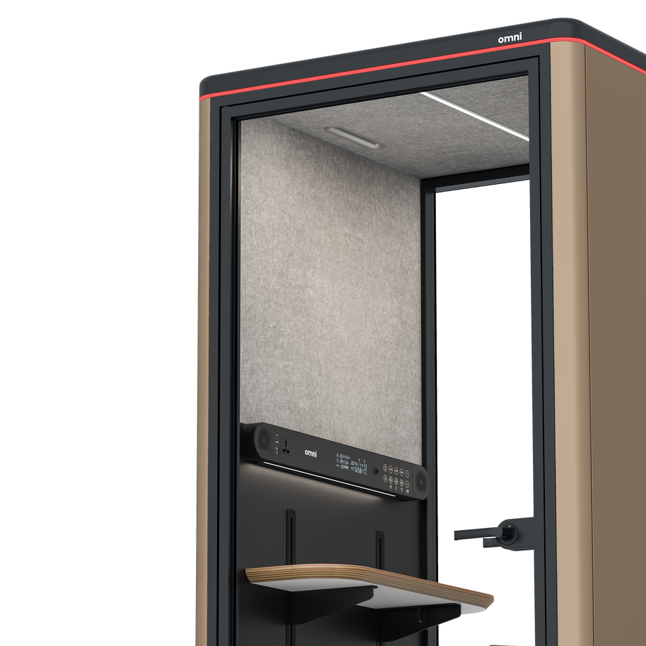 Omni OneAdjustable Device Shelf / RAL Grey Beige / #6d6c69