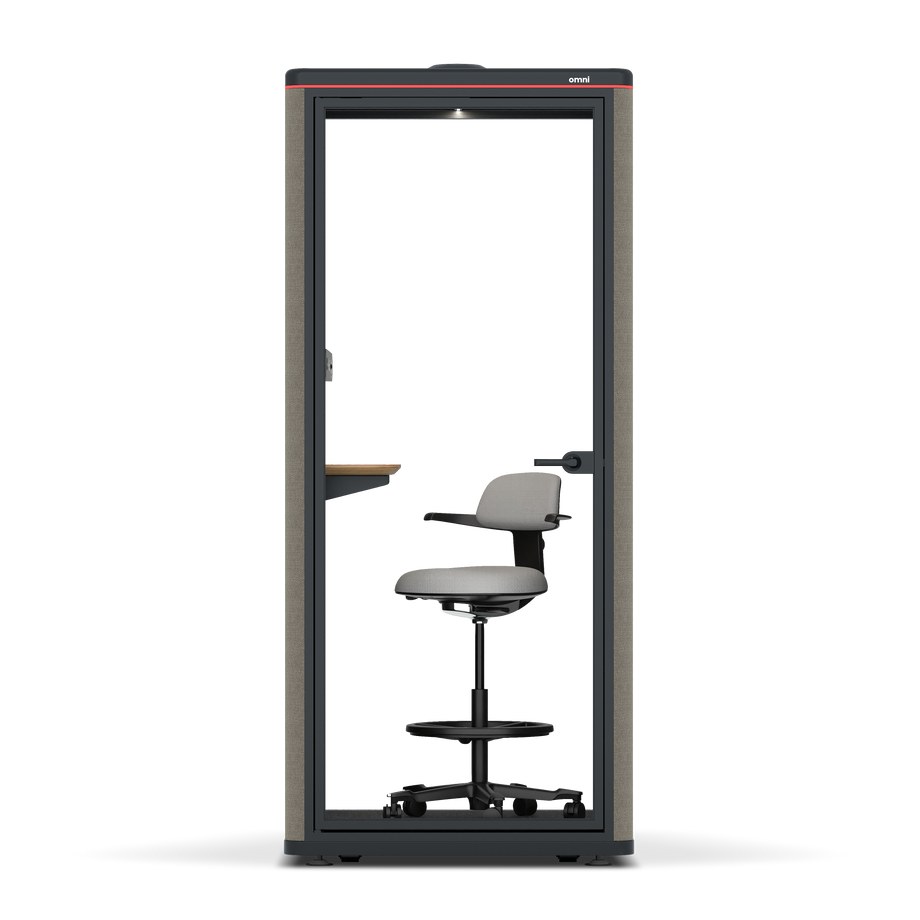 Omni OneAdjustable Device Shelf / Gabriel Medley Ocean Pebble / #6d6c69