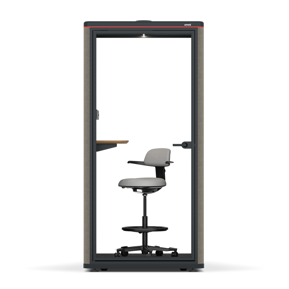 Omni One PlusAdjustable Device Shelf / Gabriel Medley Ocean Pebble / #6d6c69