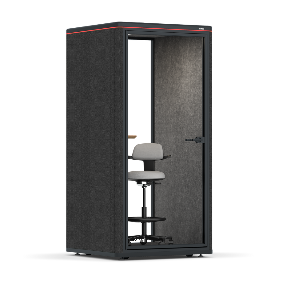 Omni One PlusAdjustable Device Shelf / Gabriel Medley Black / #a49f98