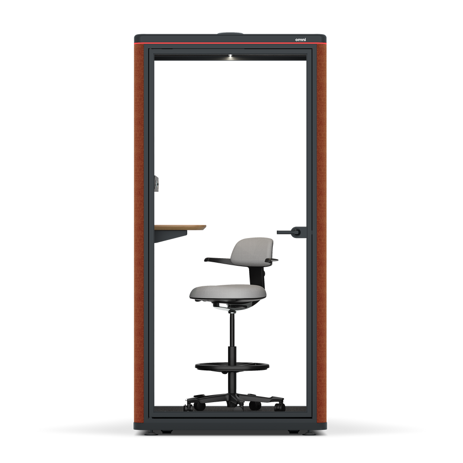 Omni One PlusAdjustable Device Shelf / Bloody Orange / #a18e7e