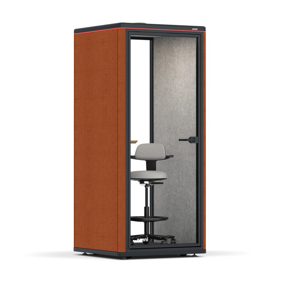 Omni OneAdjustable Device Shelf / Bloody Orange / #6d6c69