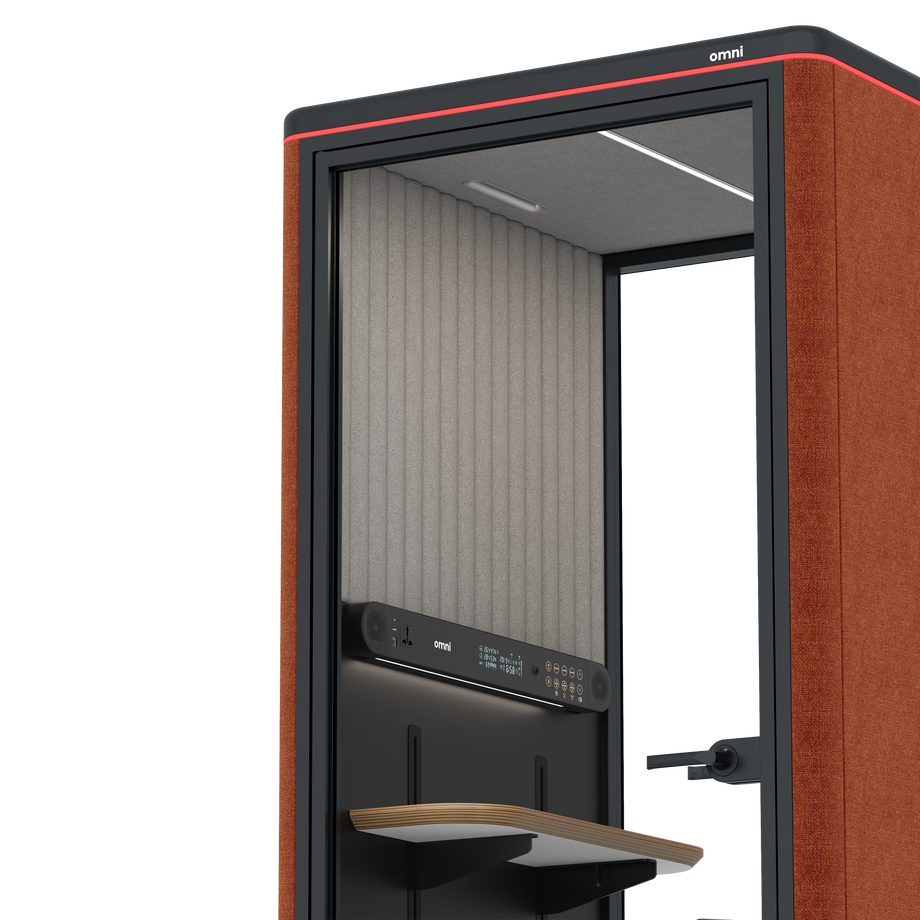 Omni OneAdjustable Device Shelf / Bloody Orange / #a49f98