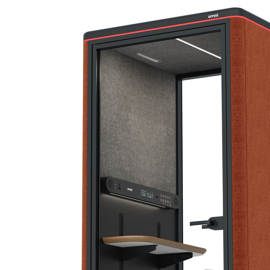 Omni OneAdjustable Device Shelf / Bloody Orange / #615f5d