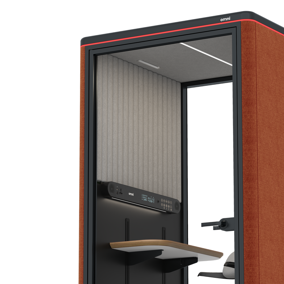 Omni One PlusAdjustable Device Shelf / Bloody Orange / #6d6c69