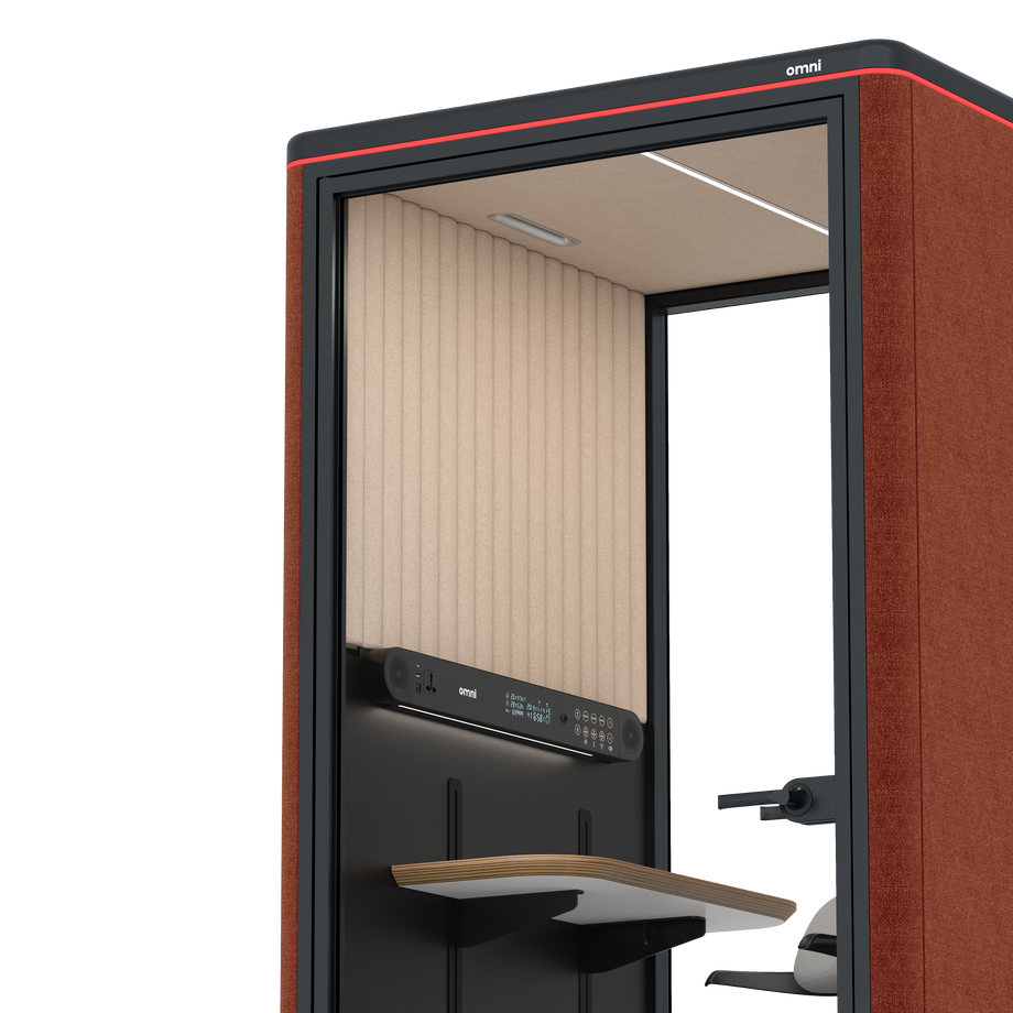 Omni One PlusAdjustable Device Shelf / Gabriel Medley Deep Rouge / #a18e7e