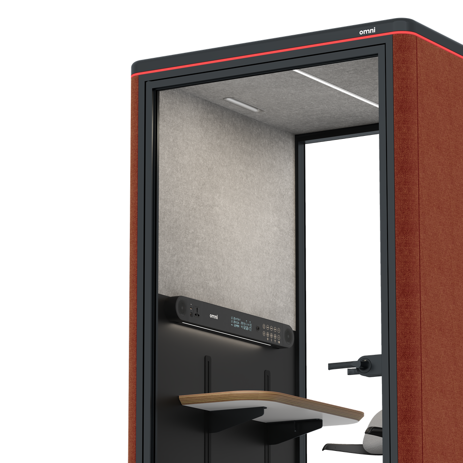 Omni One PlusAdjustable Device Shelf / Gabriel Medley Deep Rouge / #a49f98