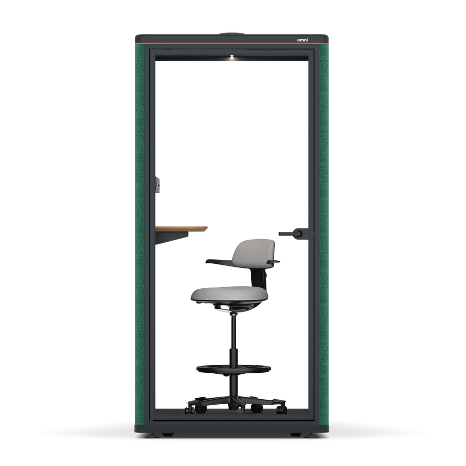 Omni One PlusAdjustable Device Shelf / Gabriel Medley Forest Green / #a49f98