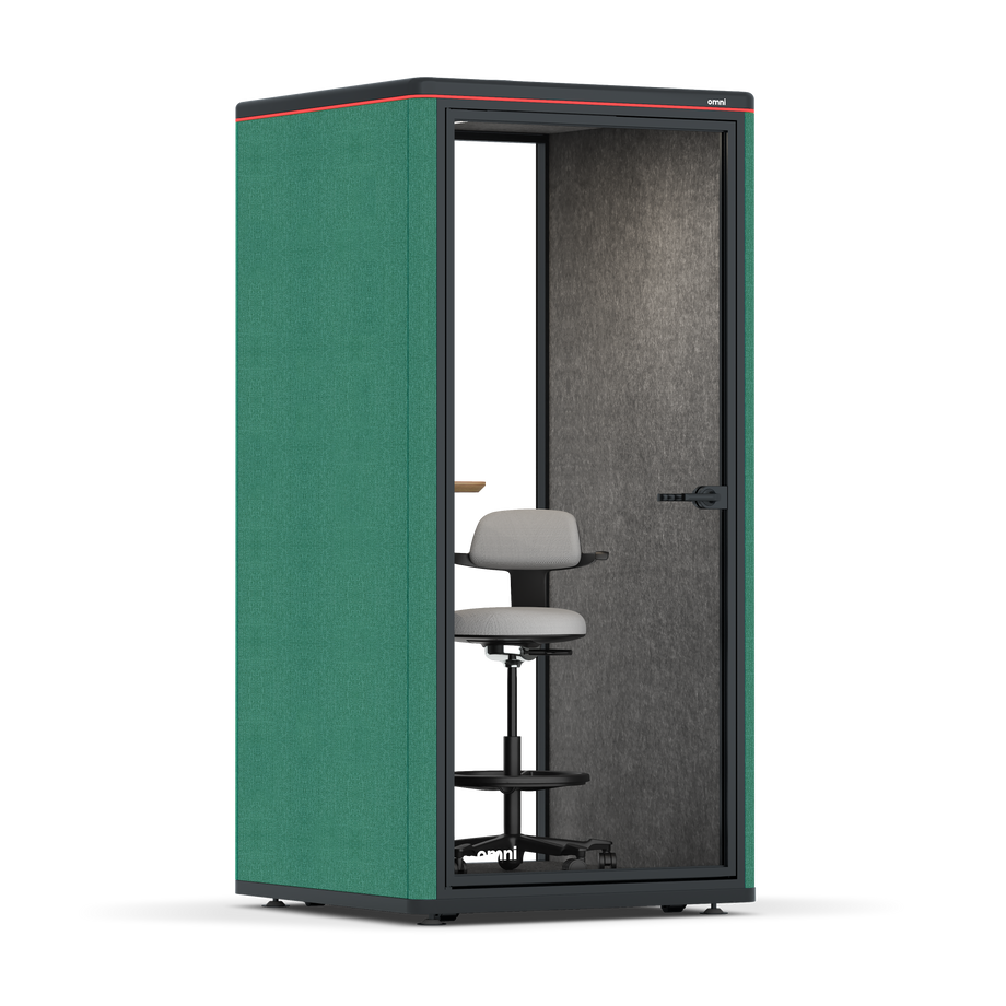 Omni One PlusAdjustable Device Shelf / Gabriel Medley Forest Green / #a49f98