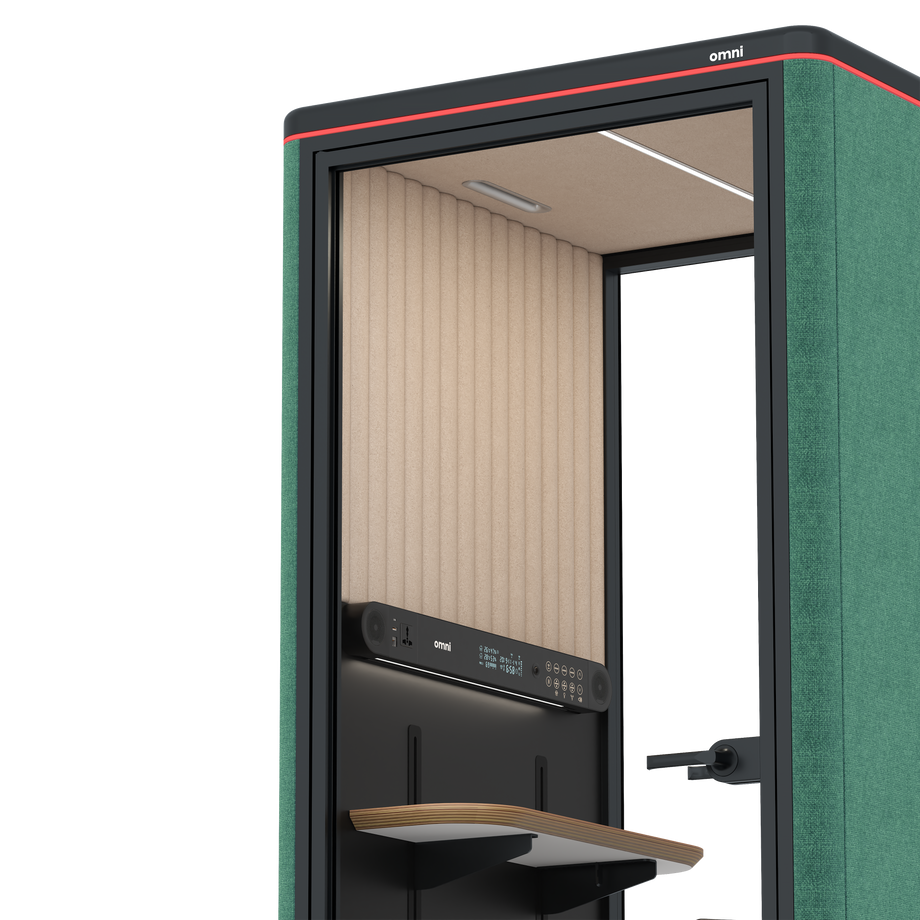 Omni OneAdjustable Device Shelf / Gabriel Medley Forest Green / #a18e7e