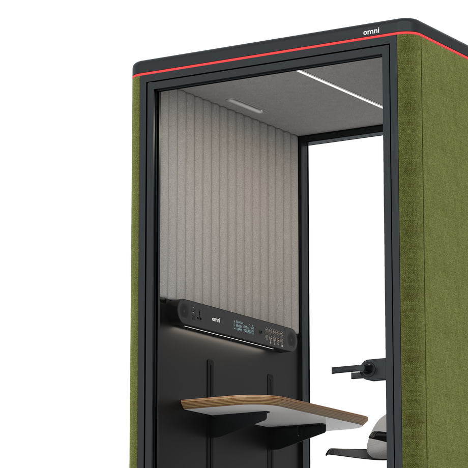 Omni One PlusAdjustable Device Shelf / Gabriel Medley Meadow Green / #6d6c69