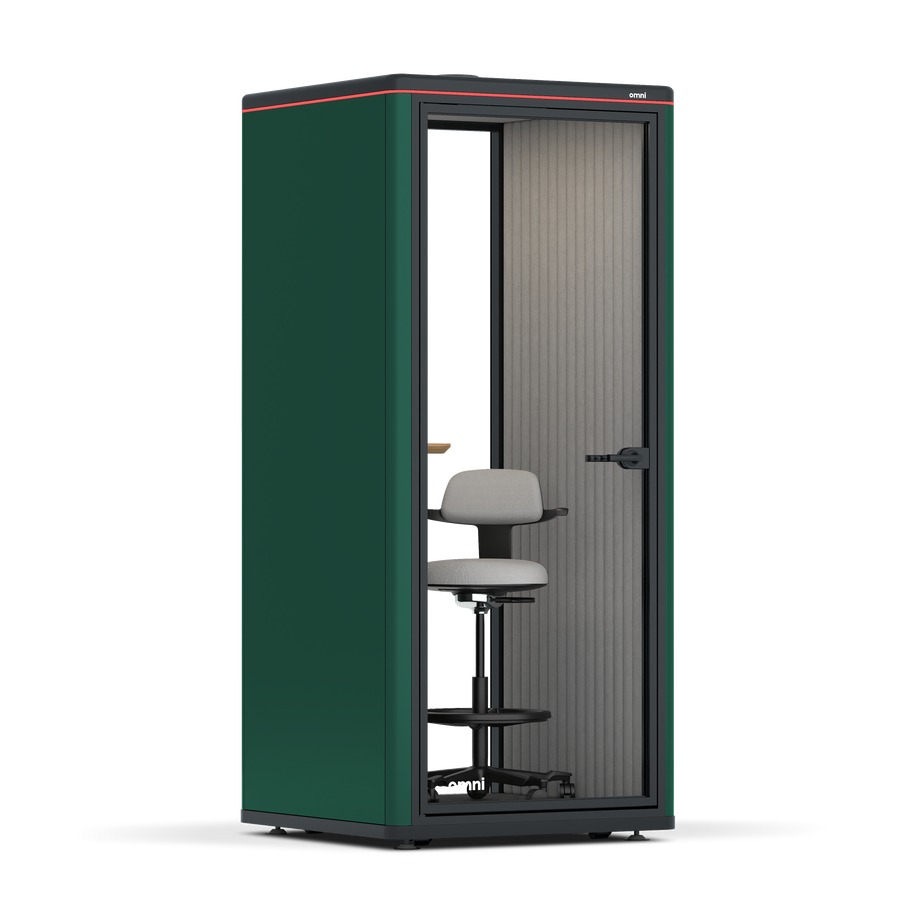 Omni OneStatic Device Shelf / RAL Moss Green / #a49f98