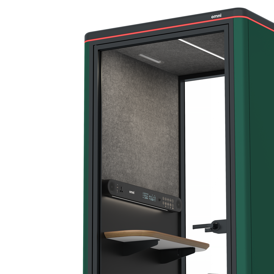 Omni OneStatic Device Shelf / RAL Moss Green / #615f5d