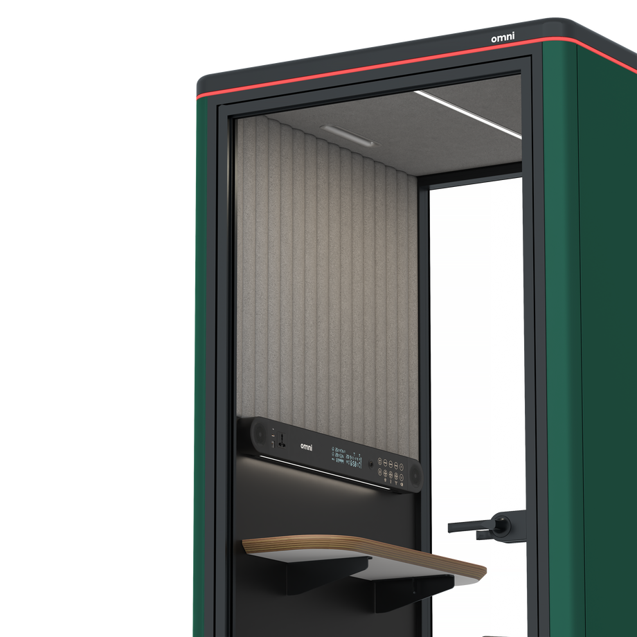 Omni OneStatic Device Shelf / RAL Moss Green / #a49f98