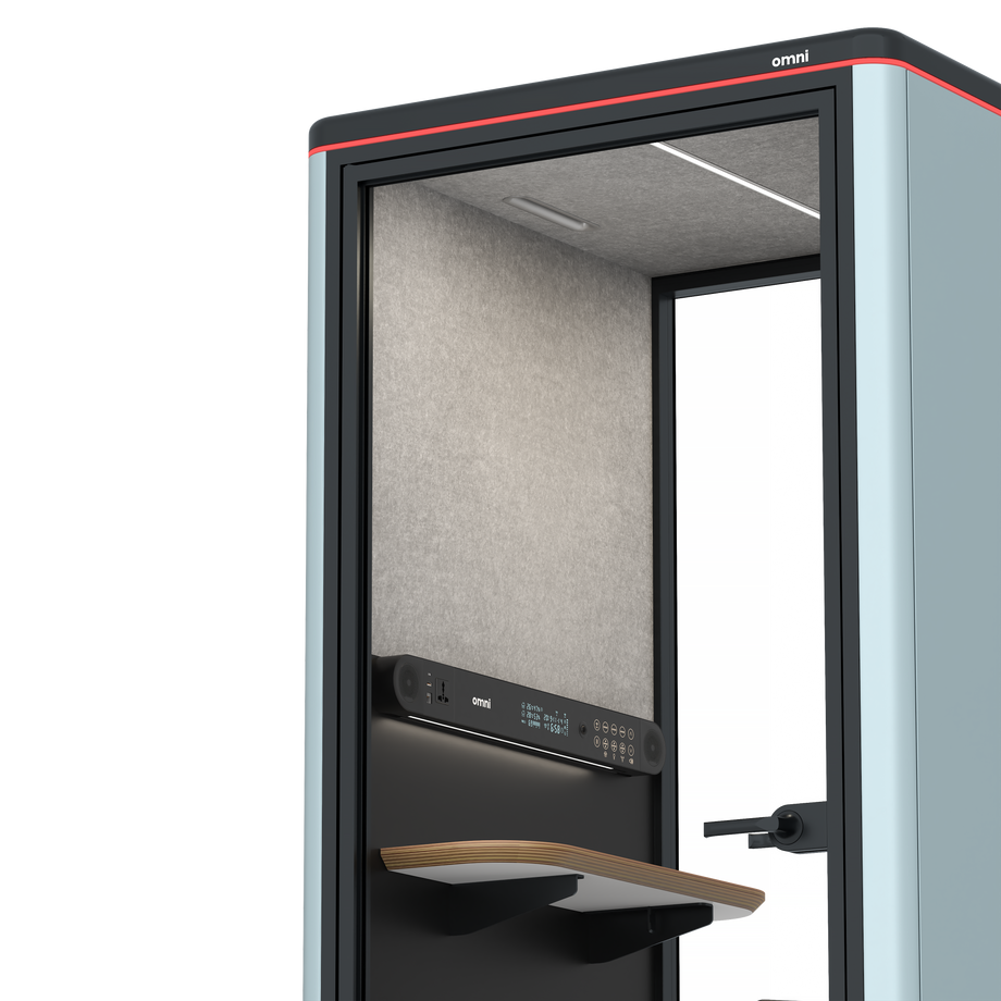 Omni OneStatic Device Shelf / RAL Grey Blue / #6d6c69