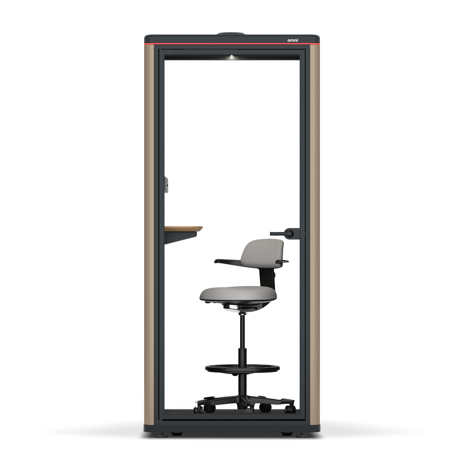 Omni OneStatic Device Shelf / RAL Grey Beige / #615f5d