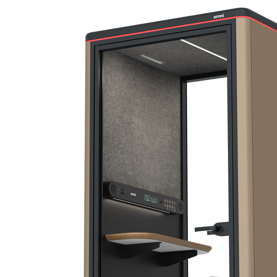 Omni OneStatic Device Shelf / RAL Grey Beige / #615f5d