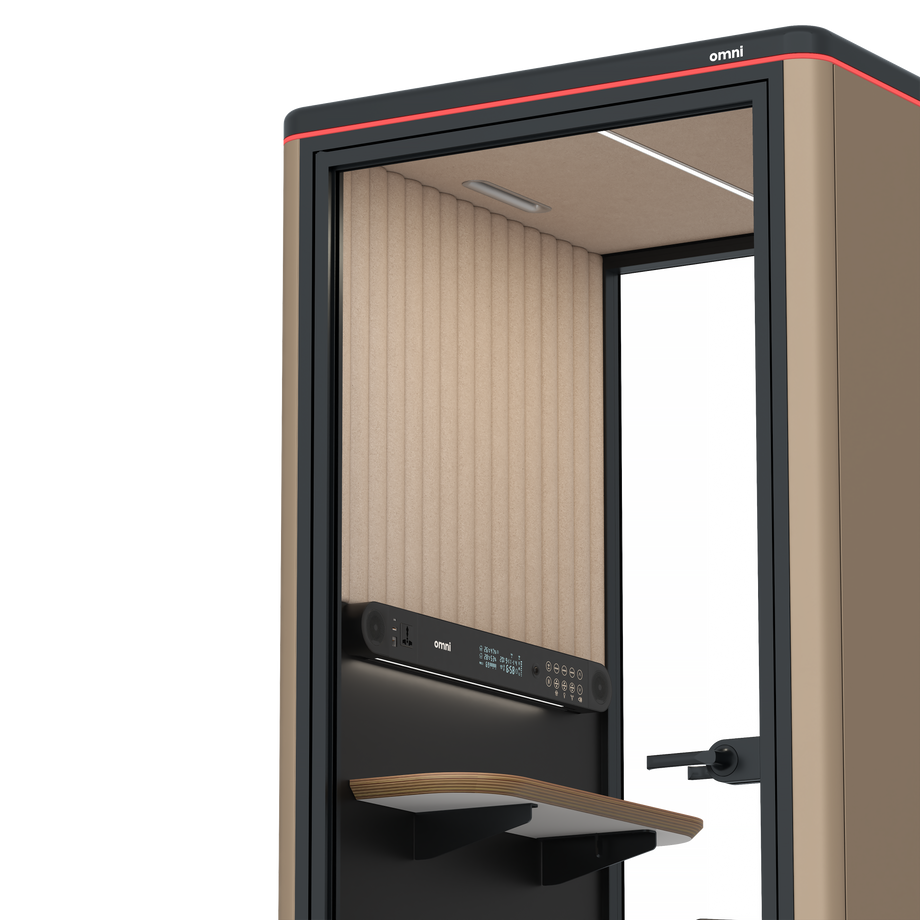 Omni OneStatic Device Shelf / RAL Grey Beige / #a18e7e