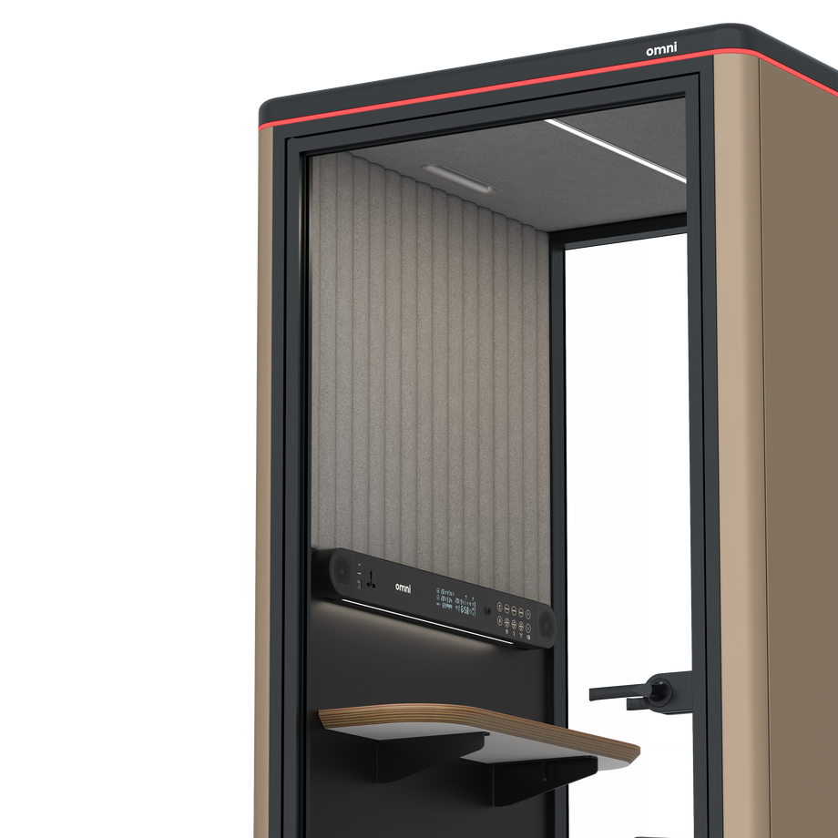 Omni OneStatic Device Shelf / RAL Grey Beige / #a49f98