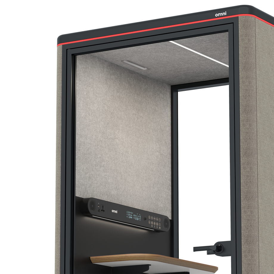 Omni One PlusStatic Device Shelf / Gabriel Medley Ocean Pebble / #a49f98