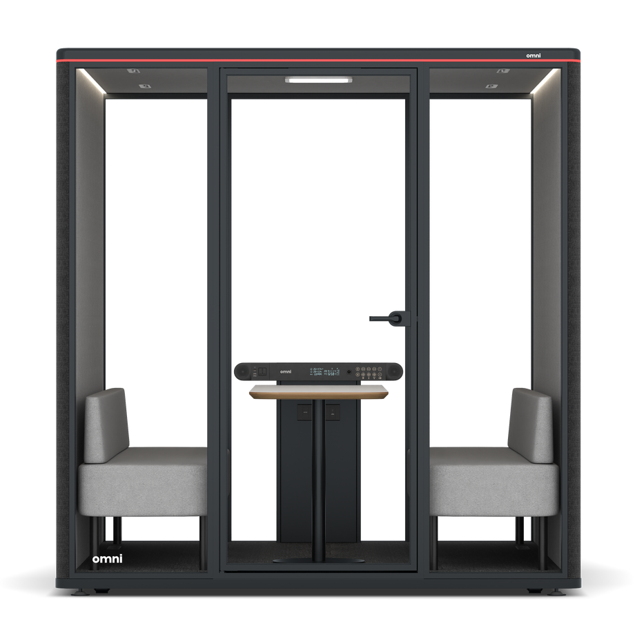 Omni SixSofa / Gabriel Medley Black / #6d6c69